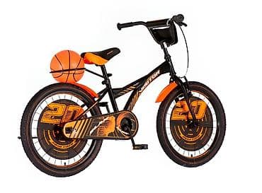 bicikli za decake 10 godina: Bicikl Visitor Kids Basket 20" – crno/narandžasti Šifra proizvoda — 4