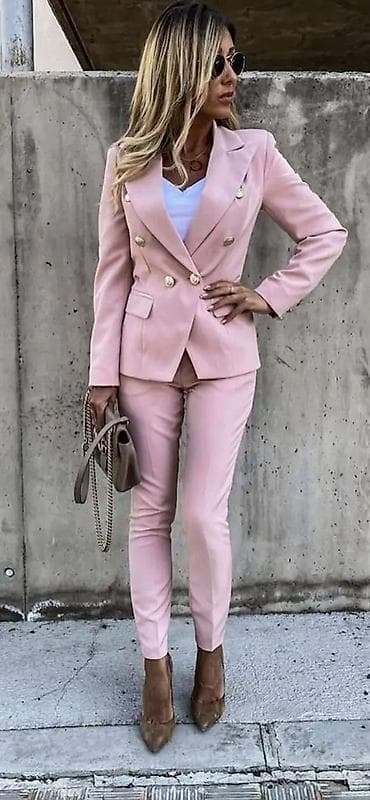 Donji delovi trenerke: Elegantno žensko odelo – sako i pantalone Veličina S, M, L - Model — 5