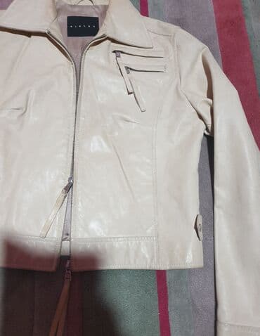 nike air max command leather: SISLEY benetton kozna jakna bež boje, broj 40, s velicina, može i — 1