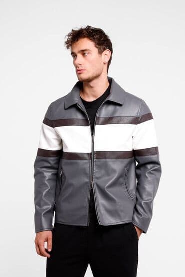 zimske bomber jakne: Kožna jakna Imitacija kože, 2XL, L, M, Zara, bоја - Bordo — 4