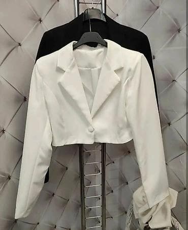 nike roze: Ženski kratki sako – elegantan kroj - Model: kratki sako sa klasičnim — 4