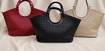 Torba kvalitetna isprepletani dezen – elegantan tote dizajn. - Ručke
