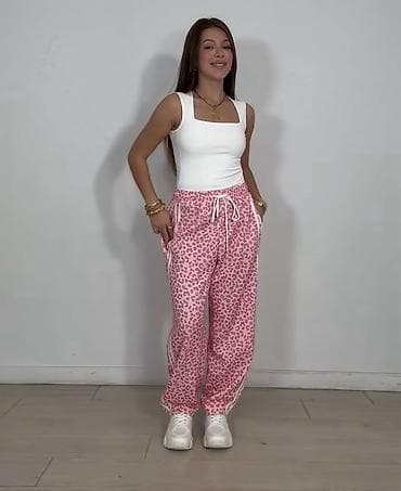 pull and bear pantalone: ✅Ženske trenerke sa leopard printom - Model: široke sportske — 1