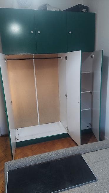 uradi sam platneni ormari: Dvodelni plakar/ormar - Materijal: iverica sa glatkom, zelenom — 2