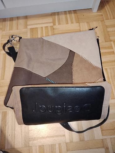 Kaiševi: Desigual ženska torba – patchwork dizajn u toplim, neutralnim tonovima — 3