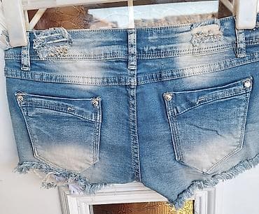 komplet sako i pantalone: Šorc M - Model: teksas šorts, niski/standardni struk - Veličina: M - — 2
