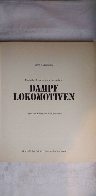 pijev život knjiga: Knjiga Dampf Lokomotiven(Parne lokomotive) 120 str. 1969. god. nem — 3