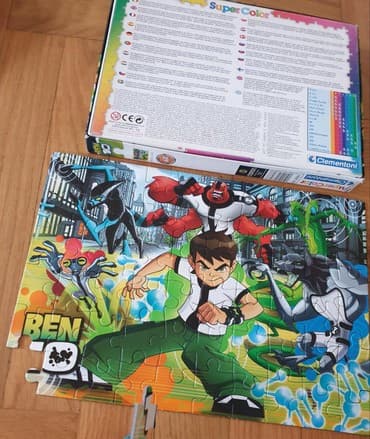 robot kuca igracka: Ben 10 - cartoon network. Puzzle - puzle - pazl kako ko voli. 60 kom — 4
