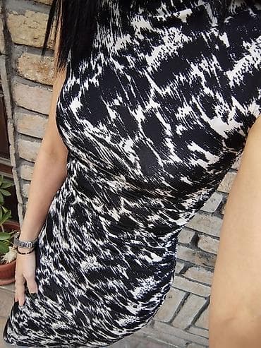 top s perjem: H&M haljina, veličina S. - Kroj: uska, pripijena silueta koja — 2