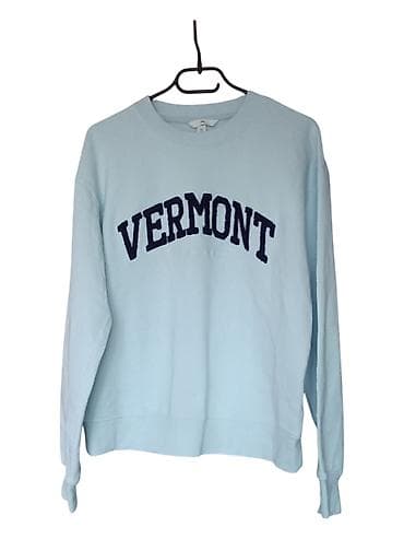 Sweatpants: H&M dukserica “VERMONT” – svetloplava - Brend: H&M - Model — 3