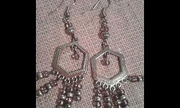 Privesci za nakit: Lagane fine mindjuse srebrnasto-ljubicastih perli.Nove. ***KUPOVINA — 2