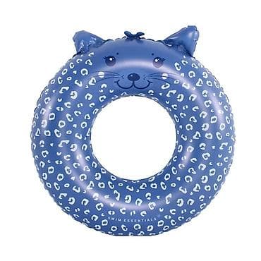 bazeni na naduvavanje: Swim Essentials šlauf 55 cm – plavi prsten za plivanje sa mačkastim — 1
