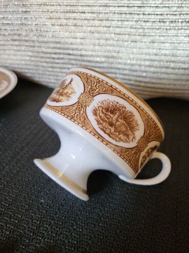 porcelanske solje za caj: Set Waendorf 1964-1990g.Istocna Nemacka. Trodelni porcelanski — 9