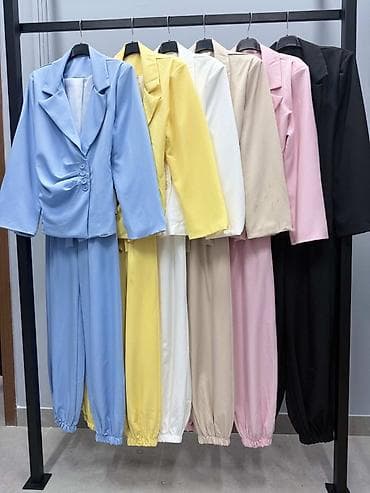 pantalone karirane: 🔥Ženski elegantni komplet – sako i široke pantalone
✅3700 din — 9