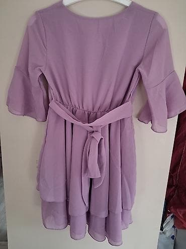 svecane haljine beograd: Lila/lavanda haljina od laganog šifona, ženstvenog kroja. - Okrugao — 3