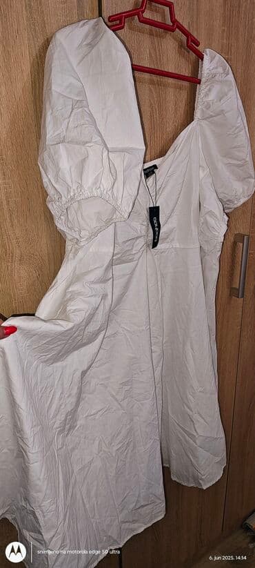 svecane pantalone i tunike: 9Fashion Woman 6XL (EU 52), bоја - Bela, Oversize, Kratkih rukava — 6