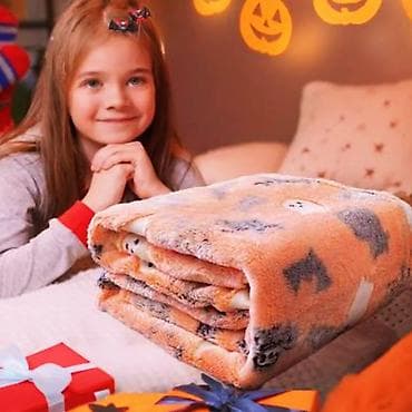 jastuci za ljuljaske: 🎃👻 Mekano ćebe 👻🎃 Unesite toplinu i malo razigrane čarolije u svoj dom — 1