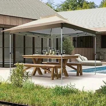 duboki ram za slike: Baštenski paviljon/šator sa ventilacionim krovom – 3,58 x 3,58 m - — 1