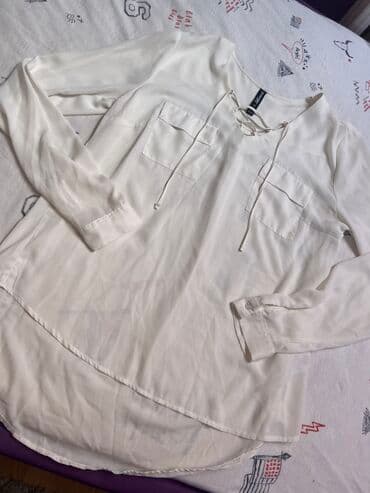 Women's Clothing: Bela košulja, udobna, prijatna za nošenje, nosiva, dobro očuvana — 1