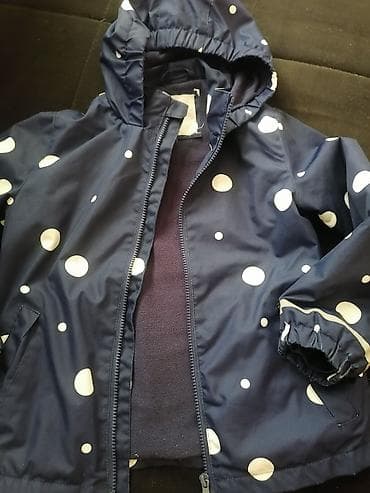 c a srbija deca: Dečja jakna za kišu, tamnoplava sa belim tufnama. - Spoljašnji — 1