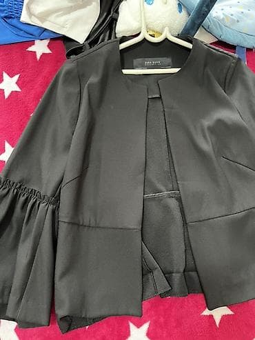 srebrne torbice svecane: Ženski sako/jaknica elegantnog kroja, u crnoj boji, brenda Zara Basic — 1