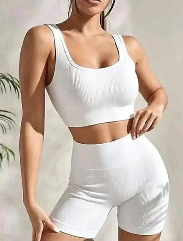 patike za boks: Ženski bešavni sportski komplet – top i biciklističke šorts hlače - — 2