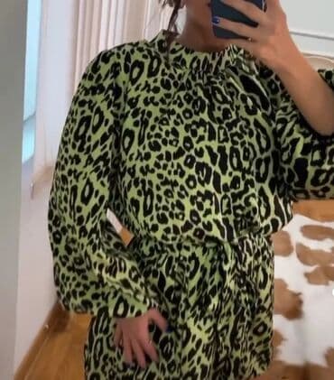 klompe u apoteci: Zara S (EU 36), color - Green, Cocktail, Long sleeves — 1