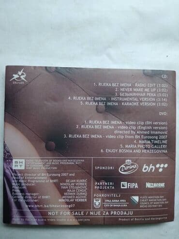 muzicki instrumenti: CD i DVD Maria: Rijeka bez imena,2007. ispravan — 3