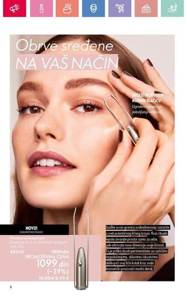 Skin care: Praktična pinceta sa ugrađenom lampicom, idealna za precizno — 1