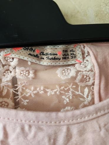 košulje sa etno motivima: Bluzica sa čipkom, puder roze boje - Brend/etiketa: SHN Collection — 2