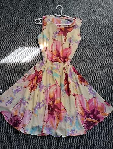 haljina pliš: Haljina bez rukava sa cvetnim printom – F&K by Fast Collection - — 5