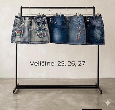 Teksas mini suknje – više modela. - Klasik u različitim bojama