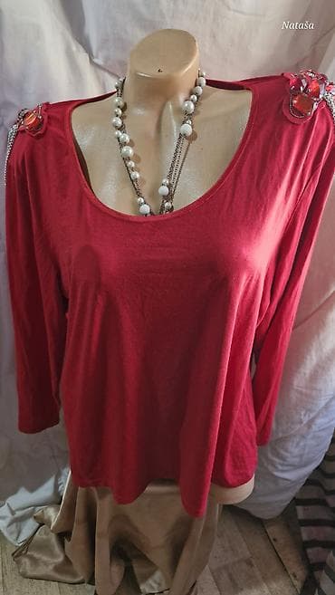 bluza trapstar: 2XL Ricarda M. 700din Elegantna pamučna sa elastinom vrhunska Poluobim — 1