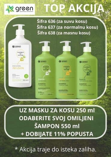 palmolive sampon: 🌿 green specijalna ponuda 🌿 kupovinom maske za kosu green – ostvaruješ — 1