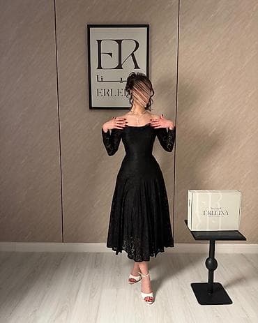 Men's Footwear: 🔥Elegantna crna čipkana haljina – midi dužina po top ceni 1900 din — 2