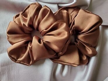 set za narukvice: Gumice za kosu. Saten — 1