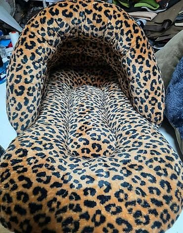 dozer za hranu za pse: Krevet papuča za kućne ljubimce sa naslonkm.Namenjena za mačke i male — 2