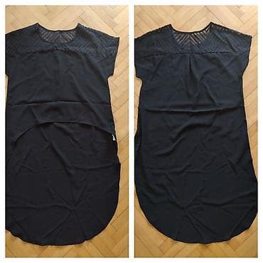 Polivne ocuvane stvari.Crna majica u kroju napred kraca-pozadi duza na lalafo.rs Polivne ocuvane stvari.Crna majica u kroju napred kraca-pozadi duza