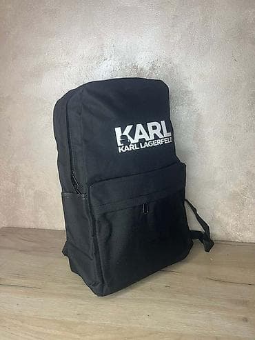 bagi rucni rad: Ruksaci – crni, sa brendiranim printom (Calvin Klein, Nike, adidas) - — 8