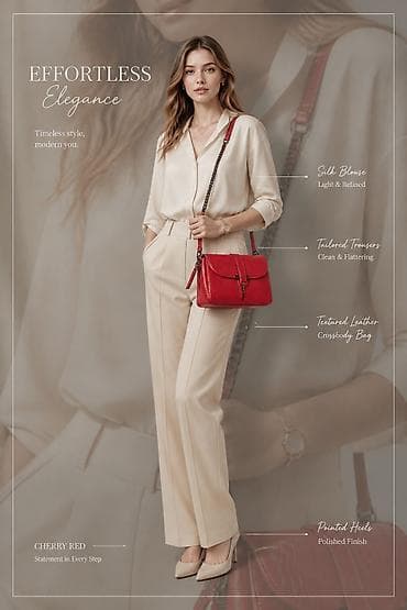 privezak ljubav vera nada: Teksturirana kožna crossbody torba – Cherry Red - Elegantna torba — 2