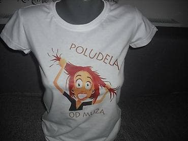 haljinica i šeširic: Majice zenske sa štampom. Različiti motivi i natpisi. - Crne majice — 2