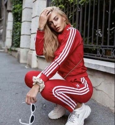 jakna sa prirodnim krznom: Adidas, Prugasti, bоја - Šareno — 7