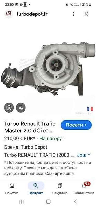 TURBINA | Za motor 2.0 d
