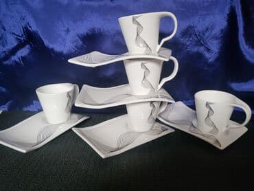 solje za caj: Vintaz,nove roland,nemacke solje za kafu. Solje pun porcelan — 1