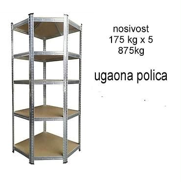 Police: Metalne skladišne police + ugaona polica – teške nosivosti - Tip — 3