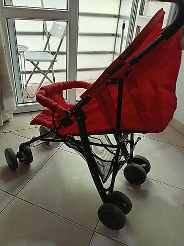 prsluk za bebe devojcice: Kišobran kolica crvena i krem /bež, zajedno ili odvojeno (pojedinačna — 3