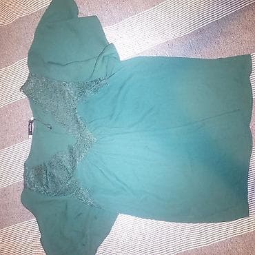 reserved suknje: Ženske bluze – set od 2 komada,150d - Tamnozelena bluza sa kratkim — 1