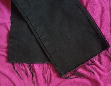 push up pantalone: Teksas, Visok struk, Ravne nogavice — 4