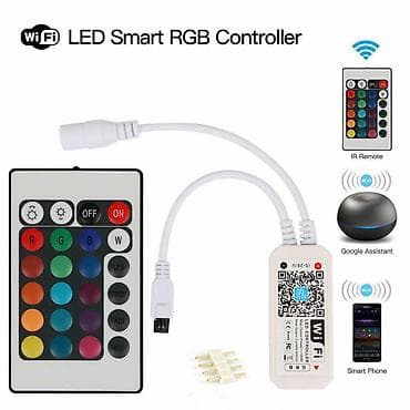 Wifi Smart Led Kontroler RGB + Daljinski WiFi kontroler služi za