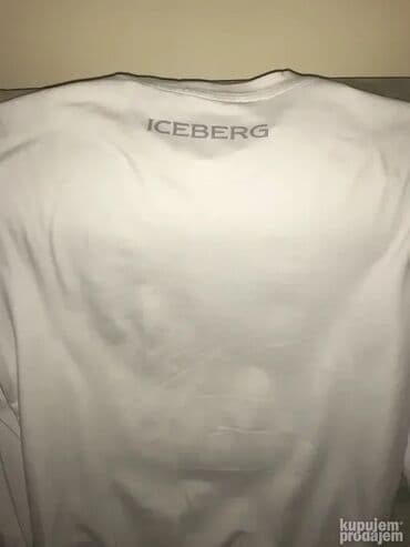 crni nike duks: Original ICEBERG duks L KAO NOV 100% cotton Ramena 49/50cm, duzina — 4